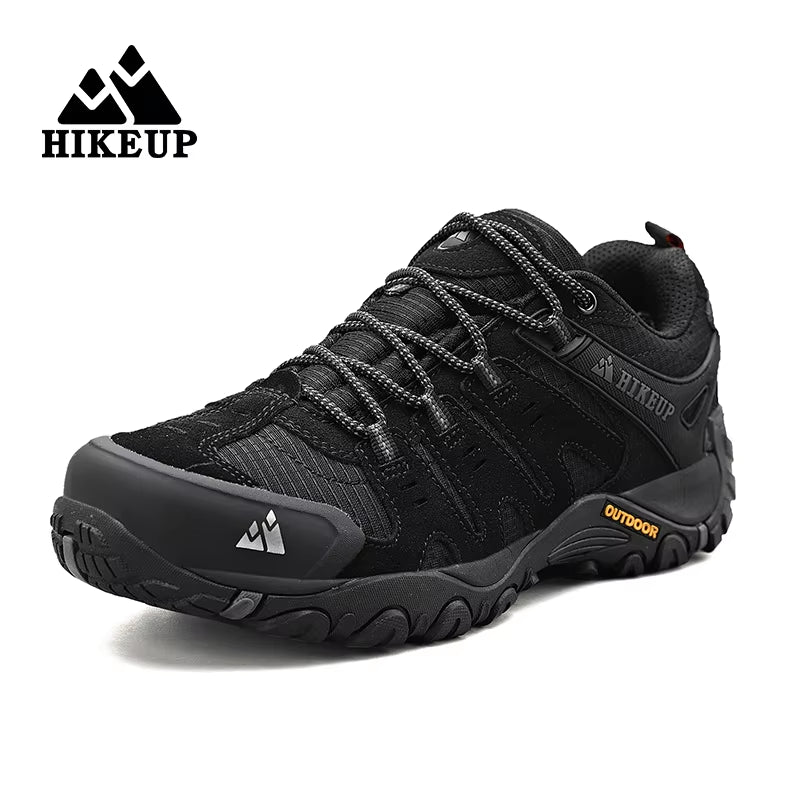 Men's Suede Leather Hiking Shoes - Durable Outdoor Trekking and Tactical Sneakers
