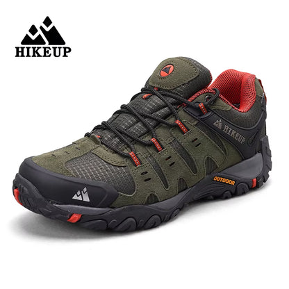Men's Suede Leather Hiking Shoes - Durable Outdoor Trekking and Tactical Sneakers