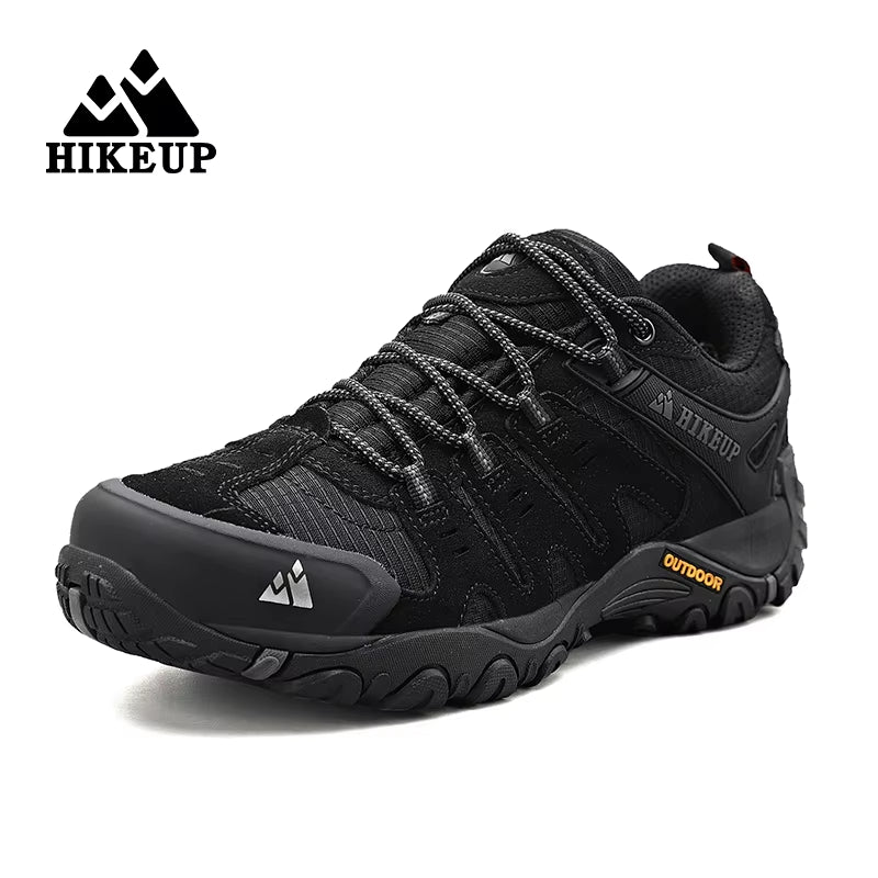 Men's Suede Leather Hiking Shoes - Durable Outdoor Trekking and Tactical Sneakers